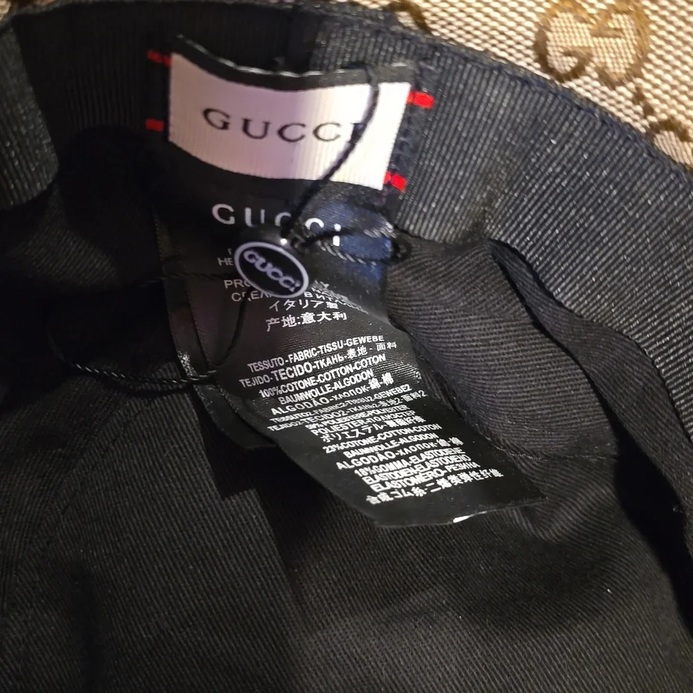 FASHION Monogram Beige Bucket Hat - Picture 3 of 5